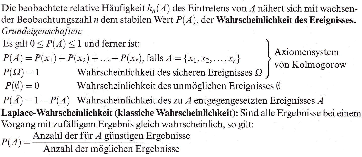 Wahrscheinlichkeit